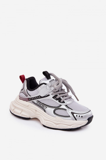Sneakers tüüpi jalanõud Laste jalanõud Paksu talla peal Hõbedat värvi Xairana