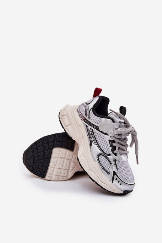 Sneakers tüüpi jalanõud Laste jalanõud Paksu talla peal Hõbedat värvi Xairana