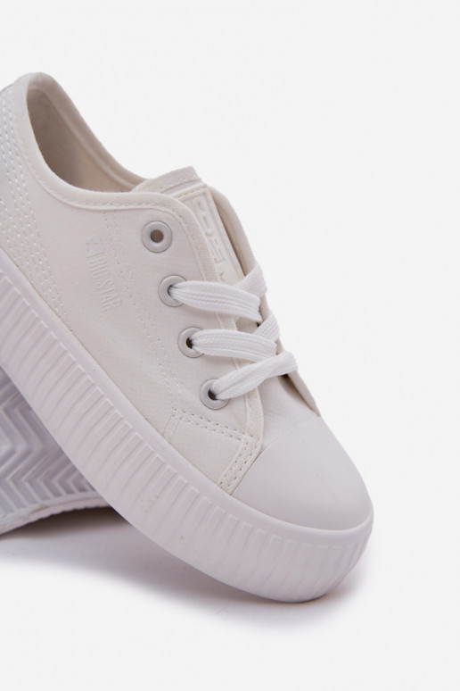 vabaaja jalanõud Laste jalanõud nööritavad Big Star RR374009 valget värvi