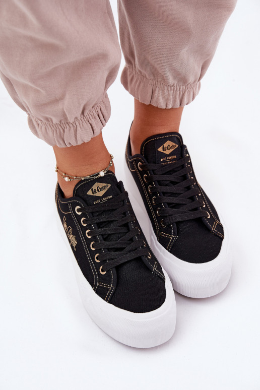 Nööritavad riidest jalatsid platvormiga Lee Cooper LCIN-25-31-3431L msuud Nööritavad riidest jalatsid platvormiga Lee Cooper LCIN-25-31-3431L msuud