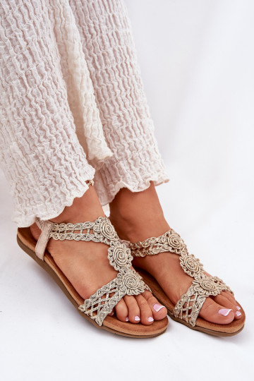 Sellel ondalad sandaalid Z Koronkosisseym Eeskuju Artiker 56C1281 Kuldset värvi