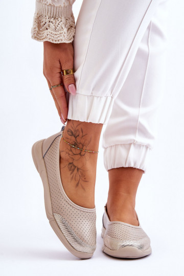 Pealhk Pealiste omad Ažuursed baleriinad beeži värvi Lucy