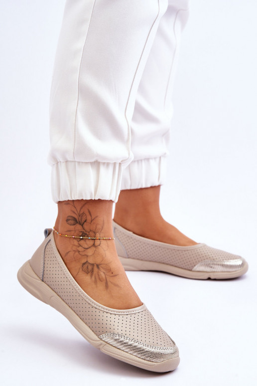 Pealhk Pealiste omad Ažuursed baleriinad beeži värvi Lucy