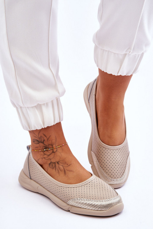 Pealhk Pealiste omad Ažuursed baleriinad beeži värvi Lucy