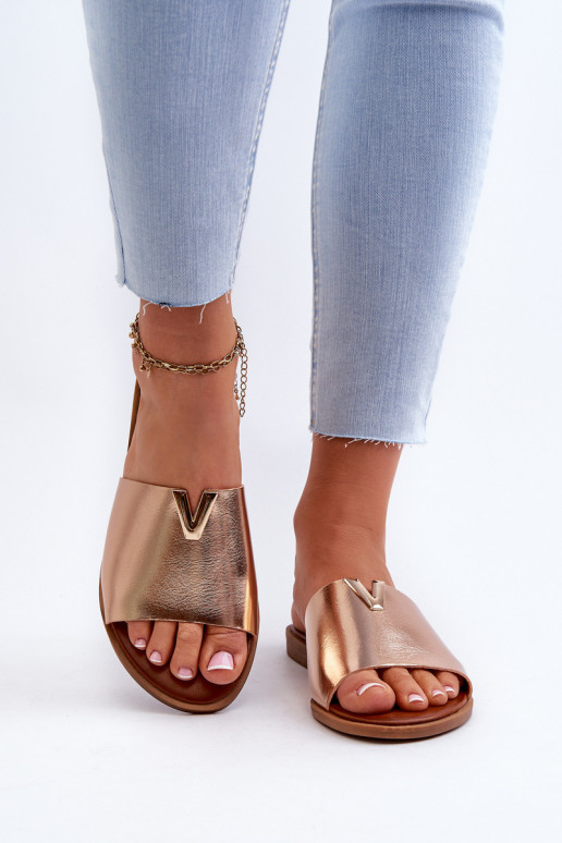 naiste plätud Eko Pealhk laiade nööridega Kuldset värvi Sellel onliha