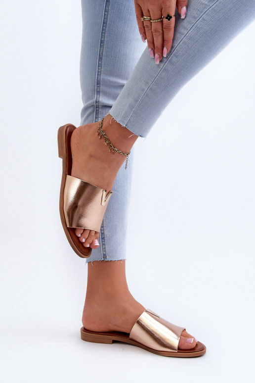 naiste plätud Eko Pealhk laiade nööridega Kuldset värvi Sellel onliha