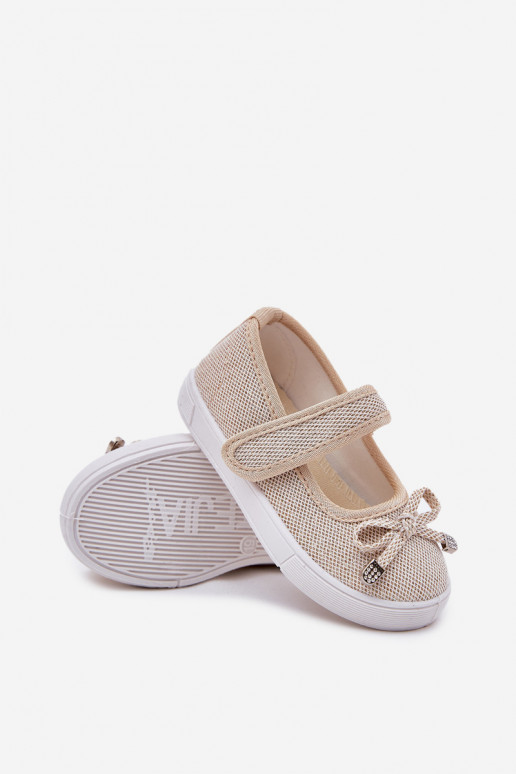 laste baleriinad lipsukesega Kuldset värvi Amirinas