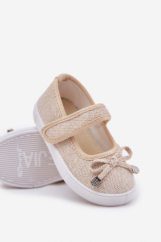 laste baleriinad lipsukesega Kuldset värvi Amirinas