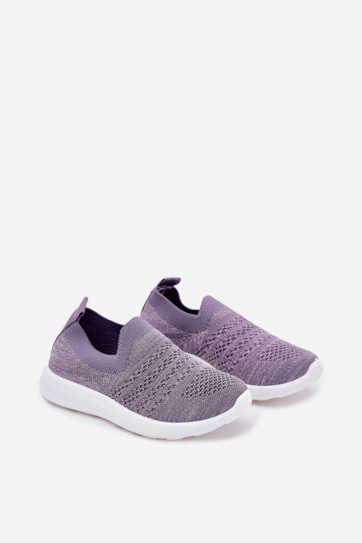 Laste jalanõud Slip-on spordijalatsid Violetne värv Grinala