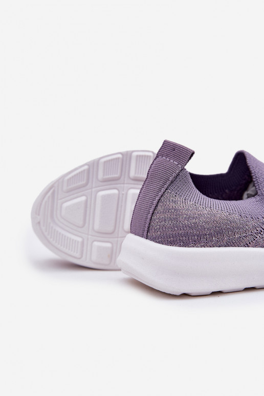 Laste jalanõud Slip-on spordijalatsid Violetne värv Grinala