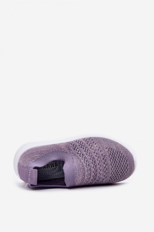 Laste jalanõud Slip-on spordijalatsid Violetne värv Grinala