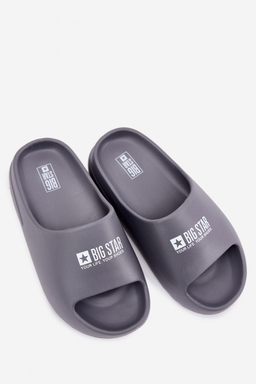 Kerged rannaplätud Sussid meeste omad Z Logo Big Star RR174A013 Halli värvi