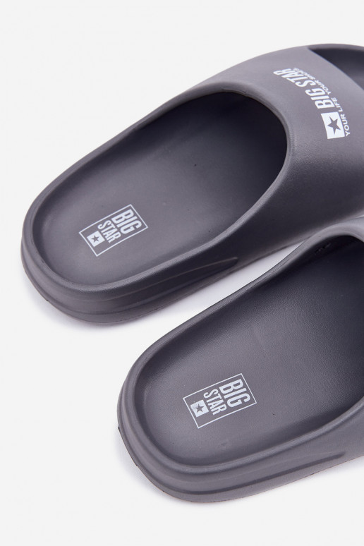 Kerged rannaplätud Sussid meeste omad Z Logo Big Star RR174A013 Halli värvi