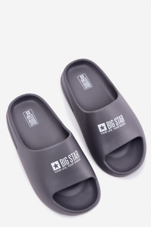 Kerged rannaplätud Sussid meeste omad Z Logo Big Star RR174A013 Halli värvi