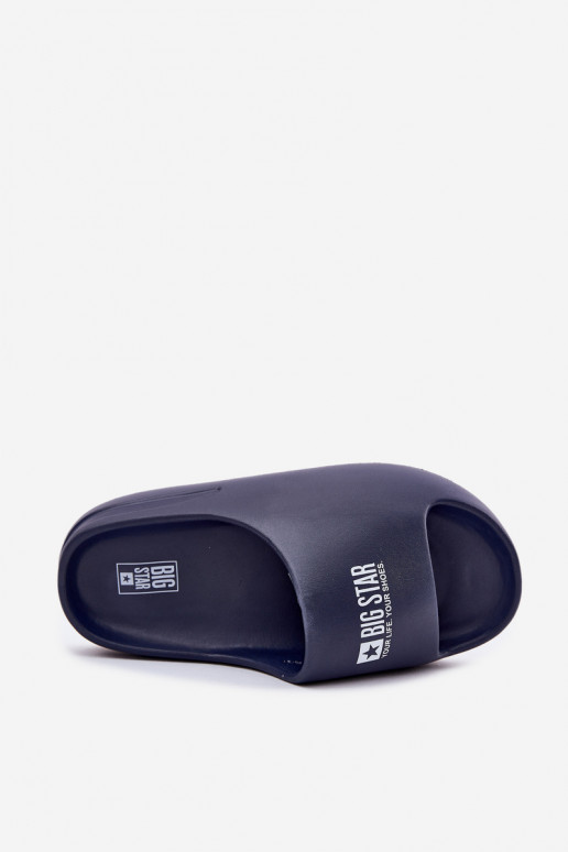 Kerged rannaplätud Sussid meeste omad Z Logo Big Star RR174A014 tumesinist värvi Kerged rannaplätud Sussid meeste omad Z Logo Big Star RR174A014 tumesinist värvi