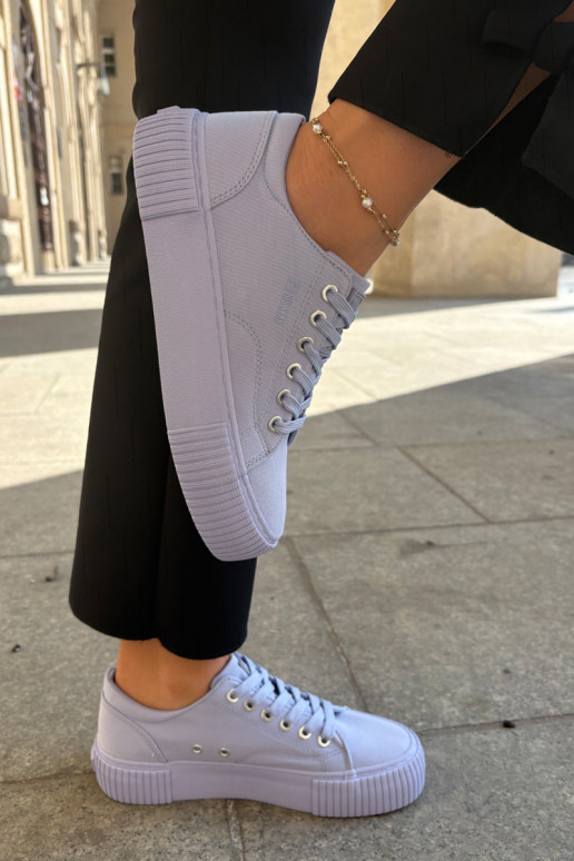 Riidest naiste saapad Big Star RR274406 Violetne värv