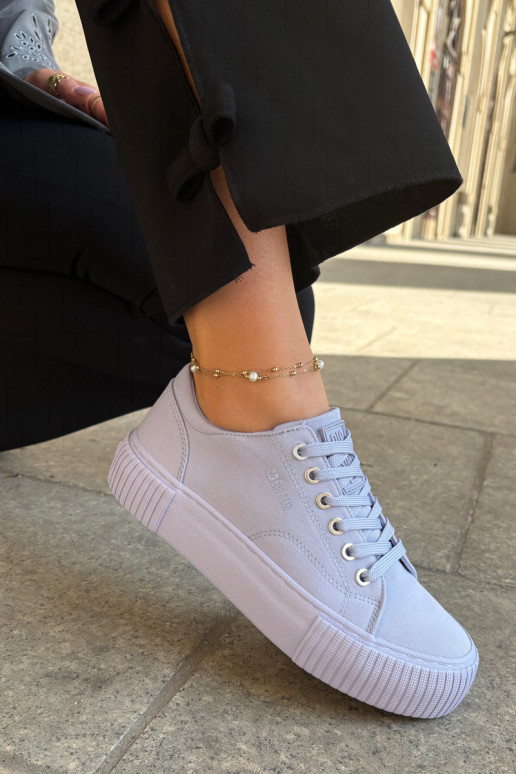 Riidest naiste saapad Big Star RR274406 Violetne värv