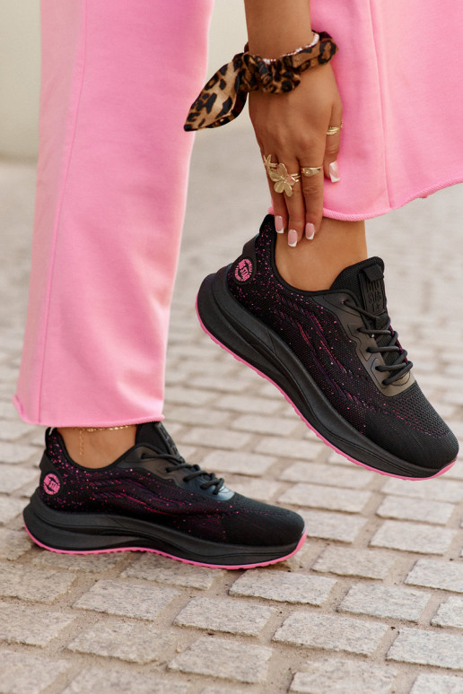 Platvormiga sneaker tüüpi sportlikud kingad Big Star RR274523 HI-POLY SYSTEM must värv Platvormiga sneaker tüüpi sportlikud kingad Big Star RR274523 HI-POLY SYSTEM must värv