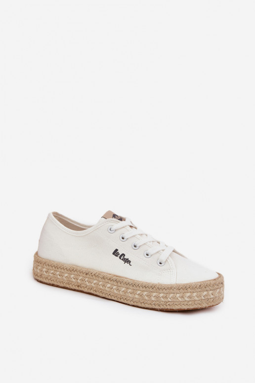 Vabaaja jalanõud nööridega Lee Cooper LCIN-25-44-3217 valge