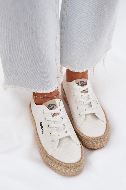 Vabaaja jalanõud nööridega Lee Cooper LCIN-25-44-3217 valge