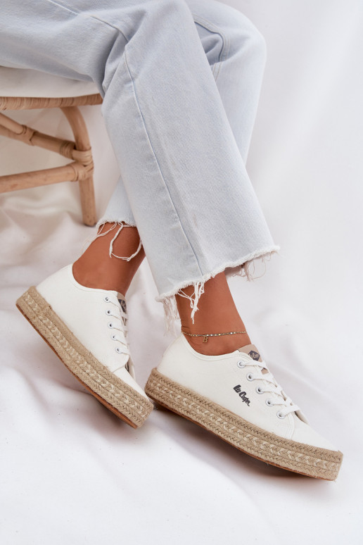 Vabaaja jalanõud nööridega Lee Cooper LCIN-25-44-3217 valge