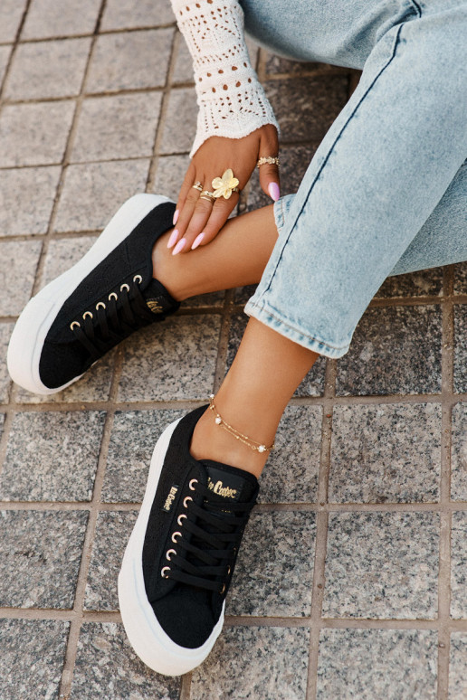 Vabaaja jalanõud nööridega Lee Cooper LCIN-25-31-3439L must