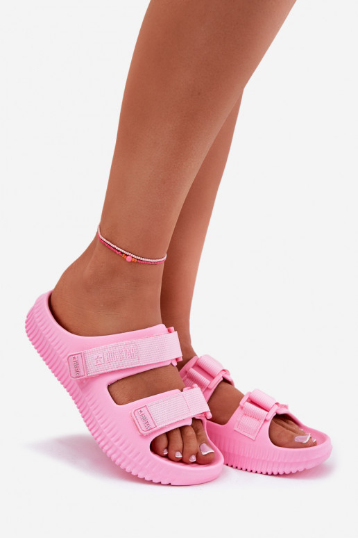 Kerged rannaplätud naiste plätud Z su limpančiais užsegimaisami Big Star RR274A528 Tumeroosad värvi