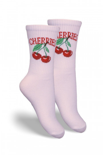 Laste sokid Noorus CHERRIES Puuderroosa