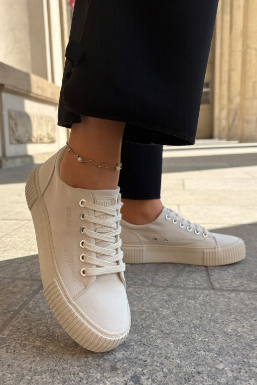 Riidest naiste saapad Big Star RR274407 beeži värvi Riidest naiste saapad Big Star RR274407 beeži värvi