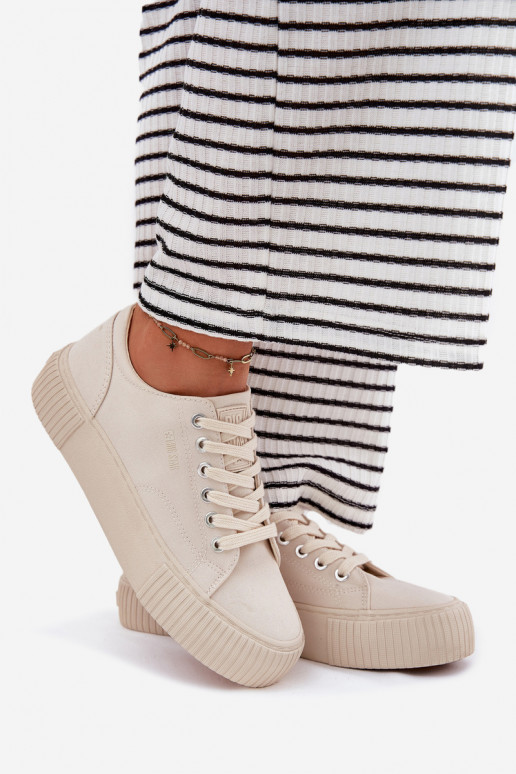 Riidest naiste saapad Big Star RR274407 beeži värvi Riidest naiste saapad Big Star RR274407 beeži värvi