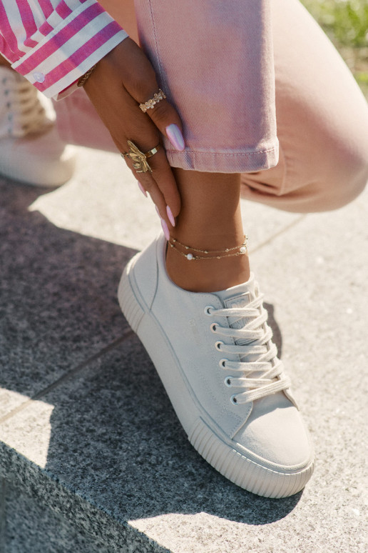 Riidest naiste saapad Big Star RR274407 beeži värvi Riidest naiste saapad Big Star RR274407 beeži värvi