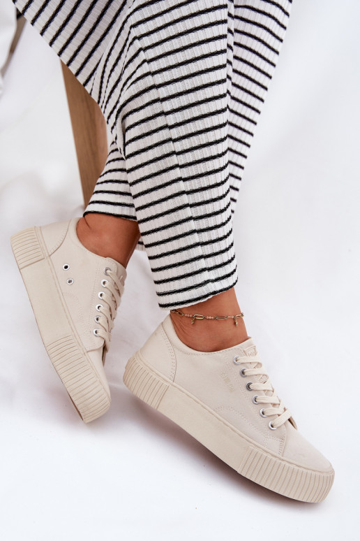 Riidest naiste saapad Big Star RR274407 beeži värvi Riidest naiste saapad Big Star RR274407 beeži värvi