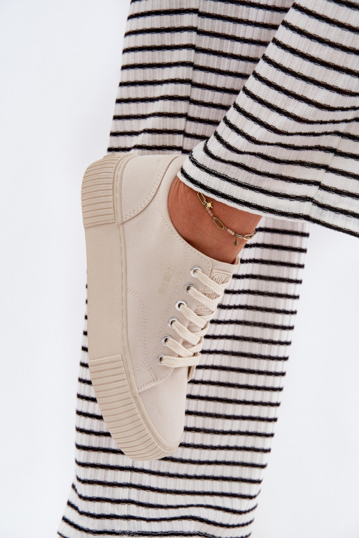 Riidest naiste saapad Big Star RR274407 beeži värvi Riidest naiste saapad Big Star RR274407 beeži värvi