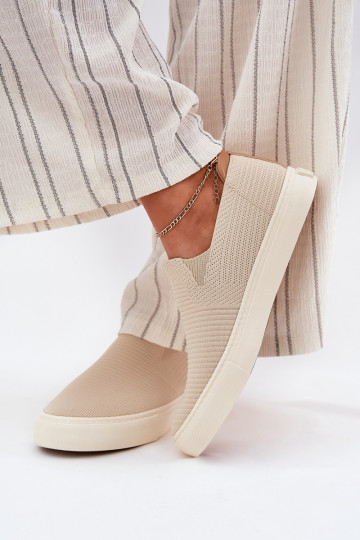 naiste saapad Slip-On Big Star RR274721 beeži värvi