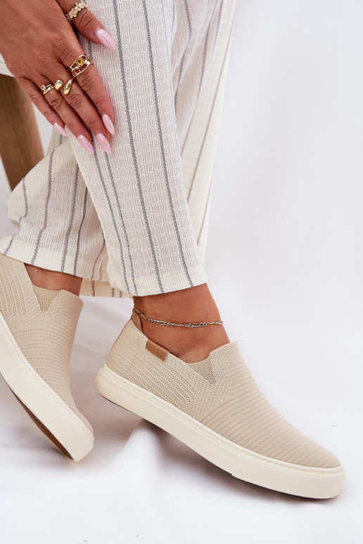 naiste saapad Slip-On Big Star RR274721 beeži värvi