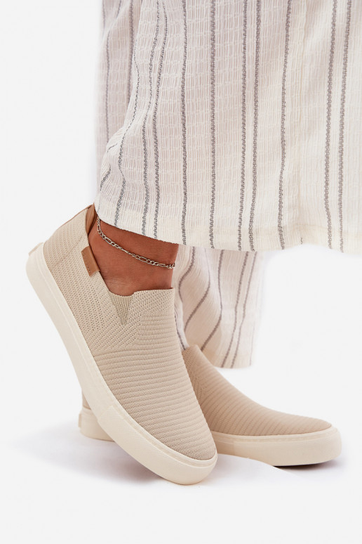 naiste saapad Slip-On Big Star RR274721 beeži värvi