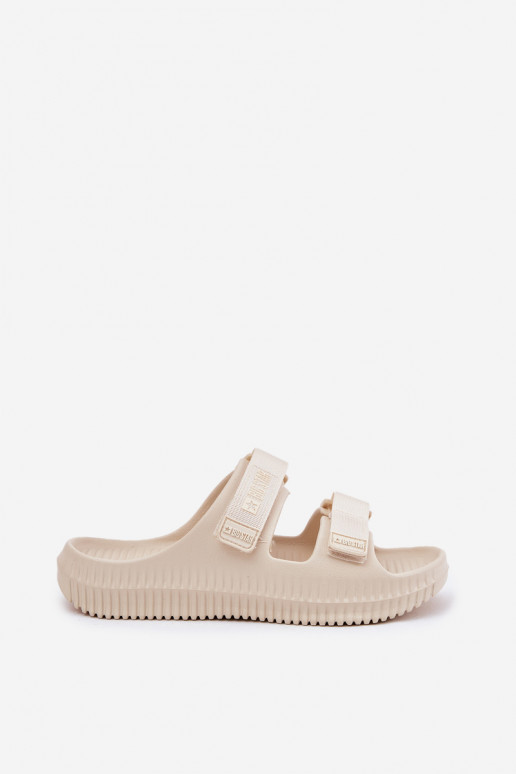 Kerged rannaplätud naiste plätud Z su limpančiais užsegimaisami Big Star RR274A529 beeži värvi