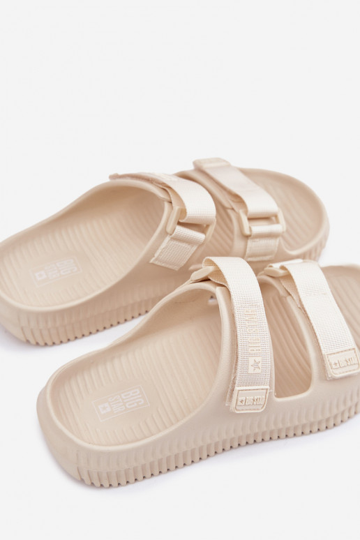 Kerged rannaplätud naiste plätud Z su limpančiais užsegimaisami Big Star RR274A529 beeži värvi