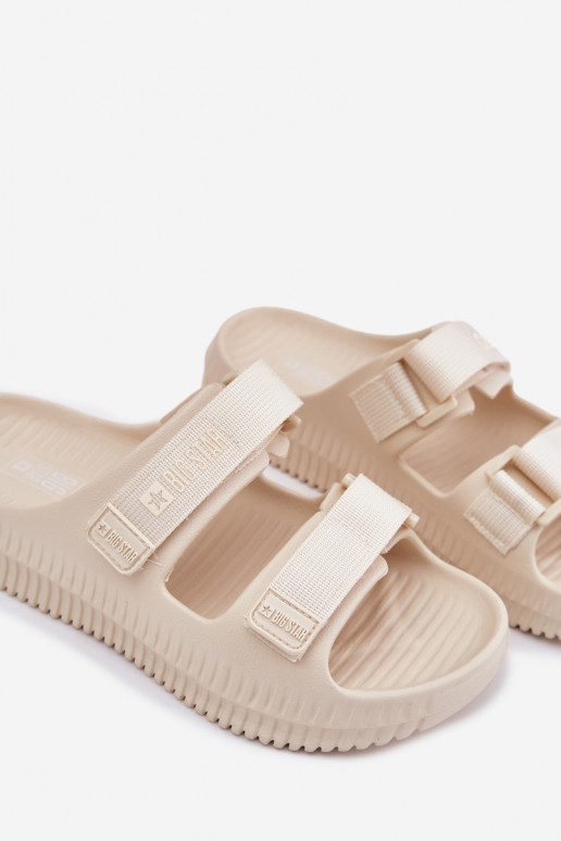 Kerged rannaplätud naiste plätud Z su limpančiais užsegimaisami Big Star RR274A529 beeži värvi