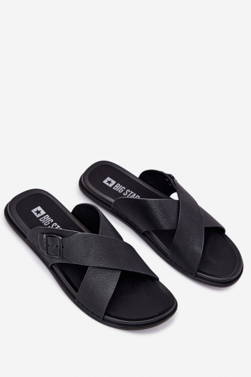 Plätud naturaalsest nahast meeste omad neetide ja pandlaga Big Star RR174076 msuud