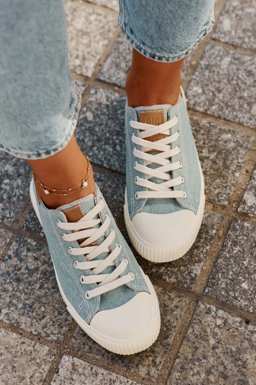 Riidest naiste saapad Big Star RR274796 Sinist värvi