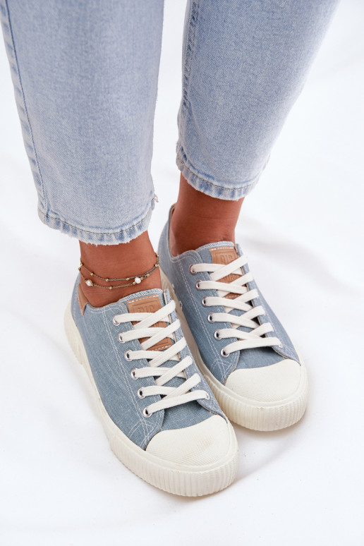 Riidest naiste saapad Big Star RR274796 Sinist värvi