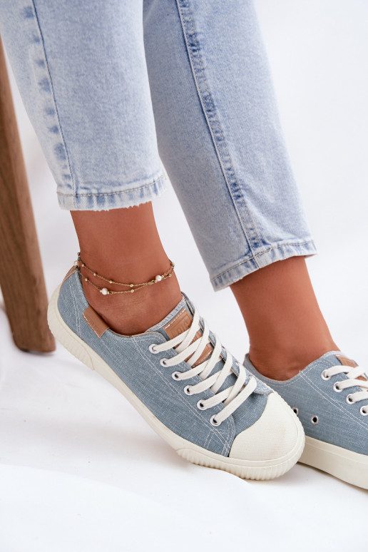 Riidest naiste saapad Big Star RR274796 Sinist värvi