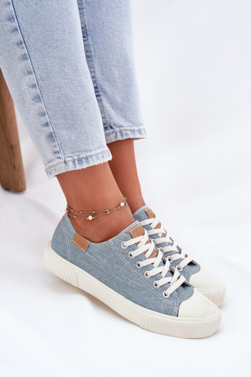 Riidest naiste saapad Big Star RR274796 Sinist värvi