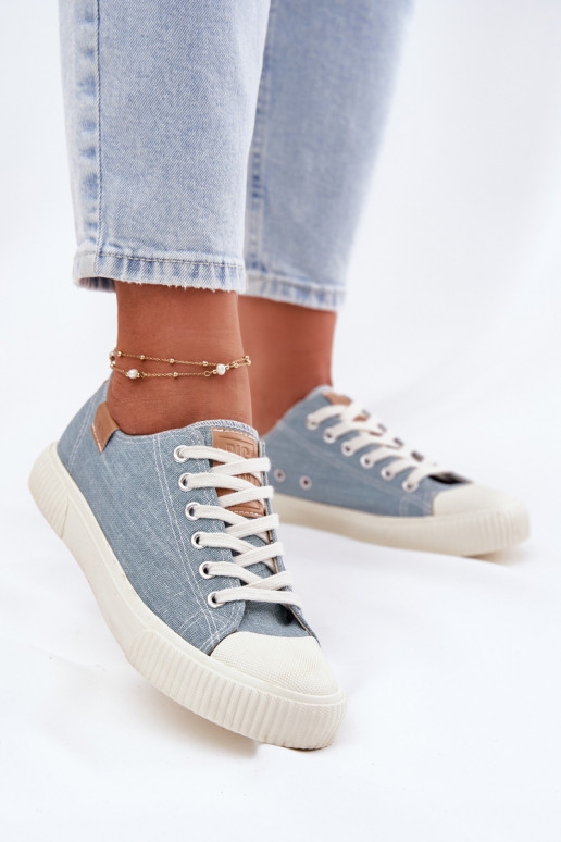 Riidest naiste saapad Big Star RR274796 Sinist värvi