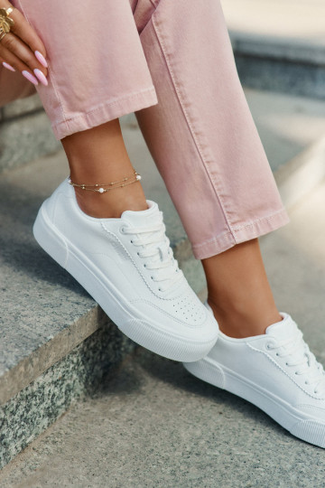 Sellel ondal Sneakers tüüpi jalanõud eko-nahast Big Star RR274303 valget värvi