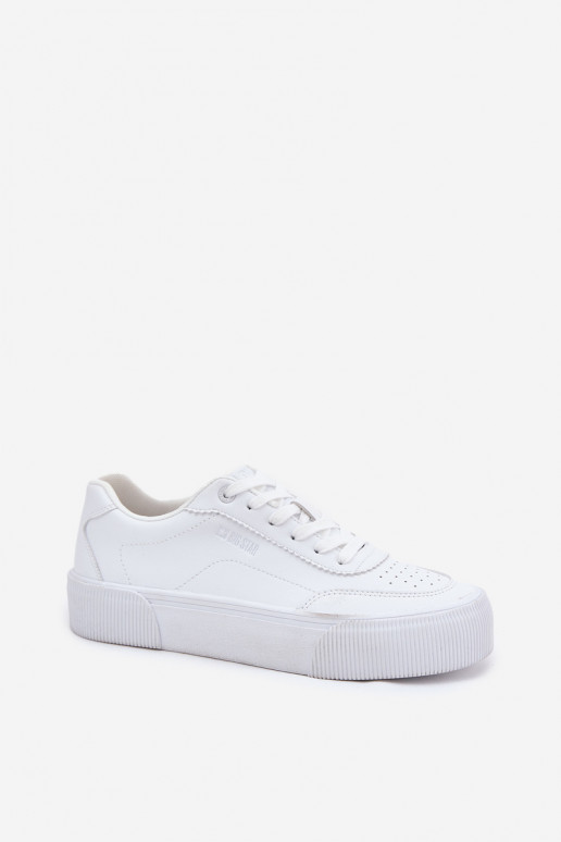 Sellel ondal Sneakers tüüpi jalanõud eko-nahast Big Star RR274303 valget värvi Sellel ondal Sneakers tüüpi jalanõud eko-nahast Big Star RR274303 valget värvi