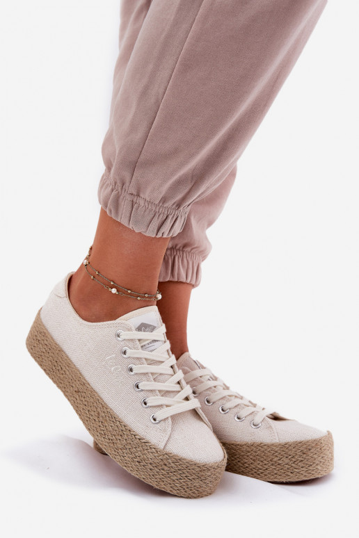 naiste saapad platvormiga Koos punutisega Lee Cooper LCIN-25-02-3284 Elevandiluu värvi naiste saapad platvormiga Koos punutisega Lee Cooper LCIN-25-02-3284 Elevandiluu värvi