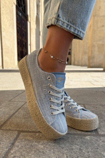 naiste saapad platvormiga Koos punutisega Lee Cooper LCIN-25-02-3283 Sinist värvi