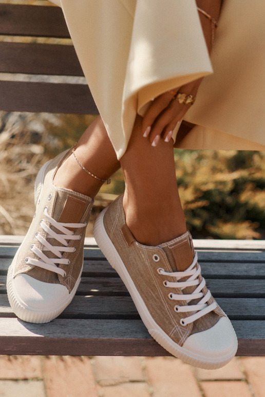 Riidest naiste saapad Big Star RR274795 beeži värvi Riidest naiste saapad Big Star RR274795 beeži värvi